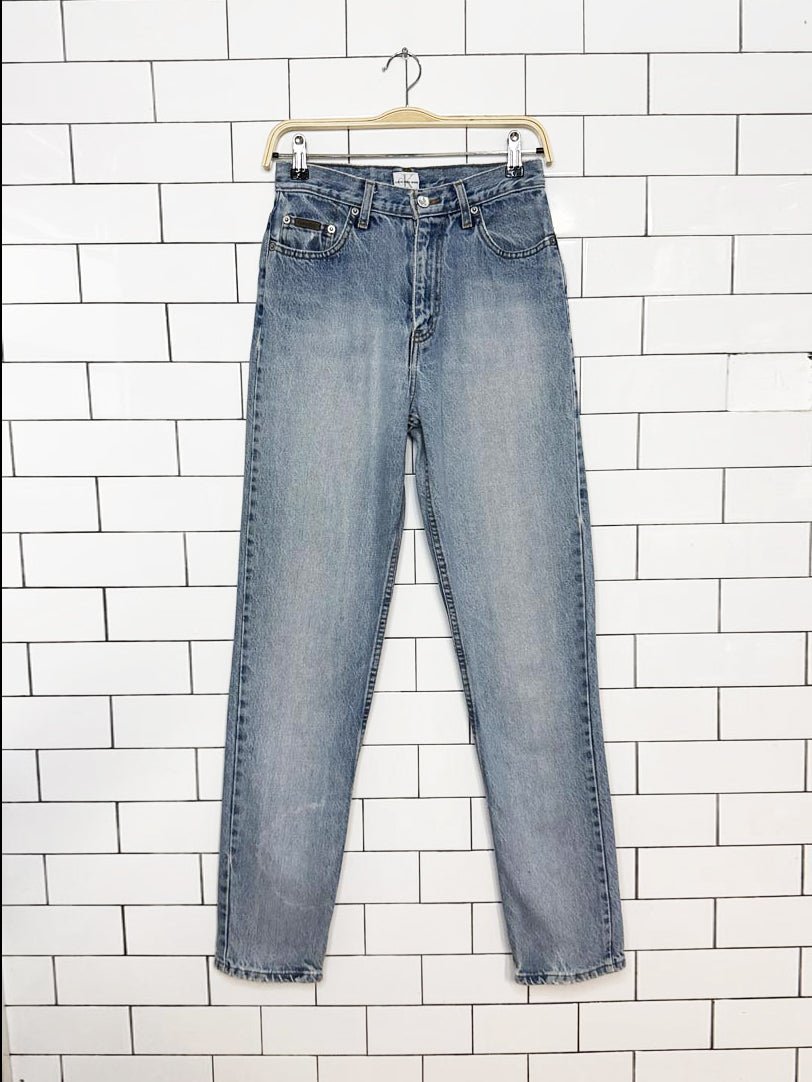 vintage 90s calvin klein jeans high rise straight leg jeans | made in Canada - good market thrift store