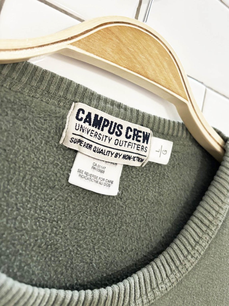vintage 90s campus crew faded sweatshirt - good market thrift store