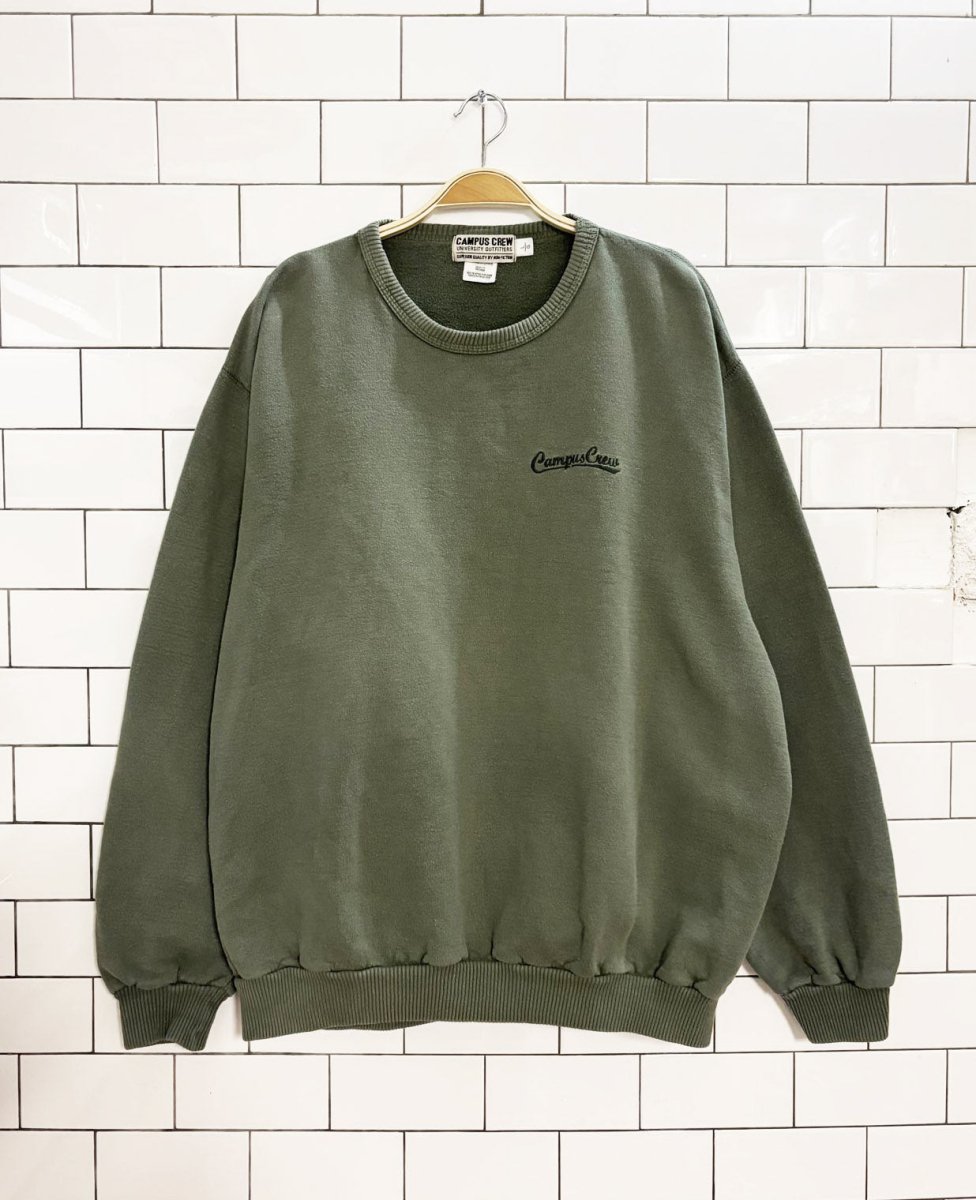 vintage 90s campus crew faded sweatshirt - good market thrift store