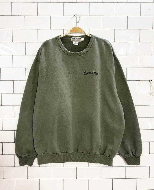 vintage 90s campus crew faded sweatshirt - good market thrift store