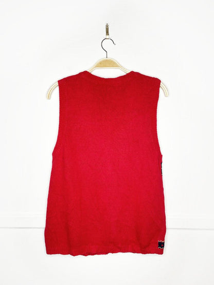 vintage 90s capacity festive stocking knit vest - good market thrift store