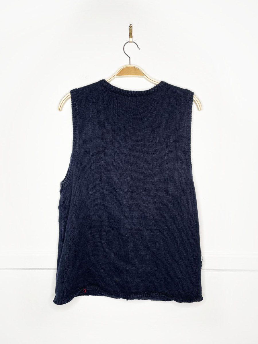 vintage 90s capacity presents under the tree knit vest - good market thrift store