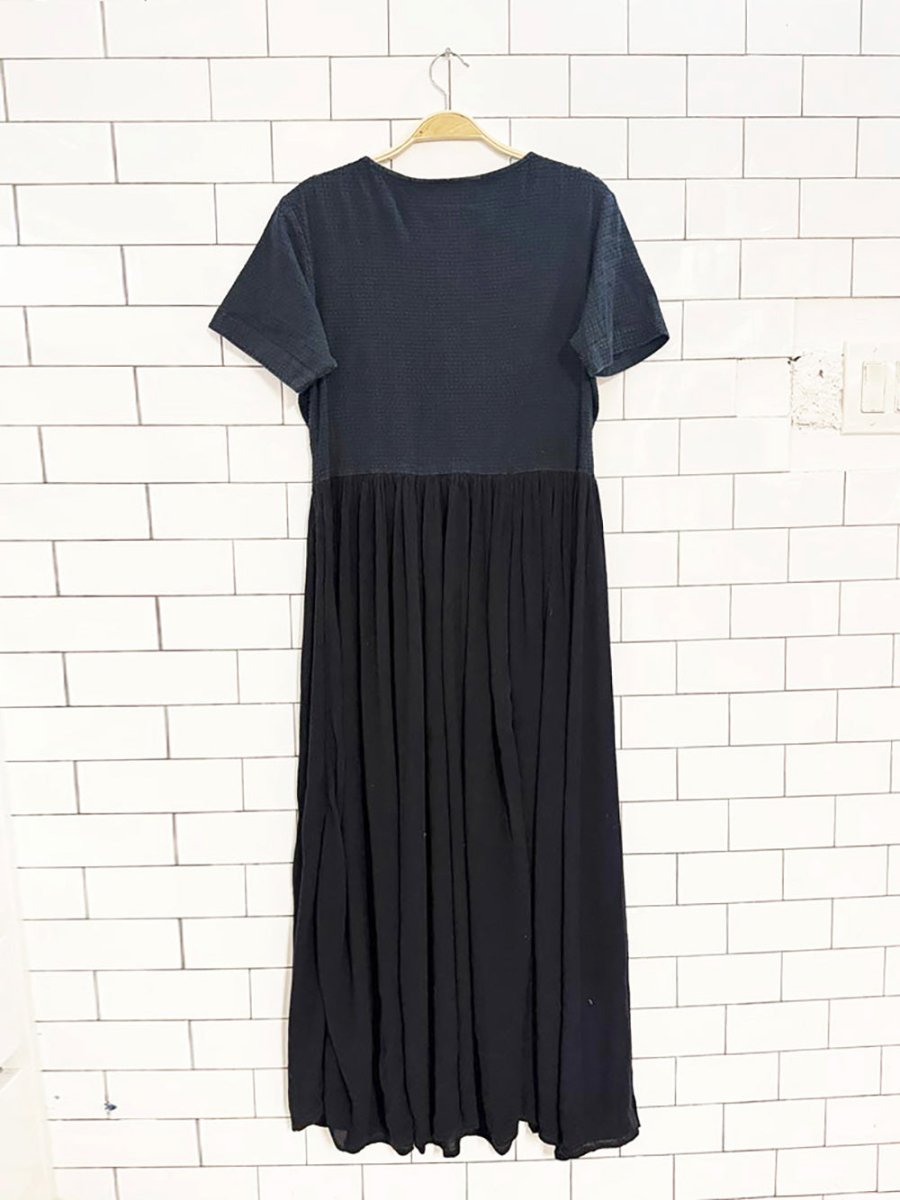 vintage 90s carribean pacific button top flowy maxi dress - good market thrift store