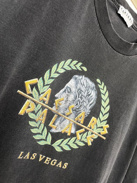 vintage 90s casears palace las vegas oversized graphic tee - good market thrift store