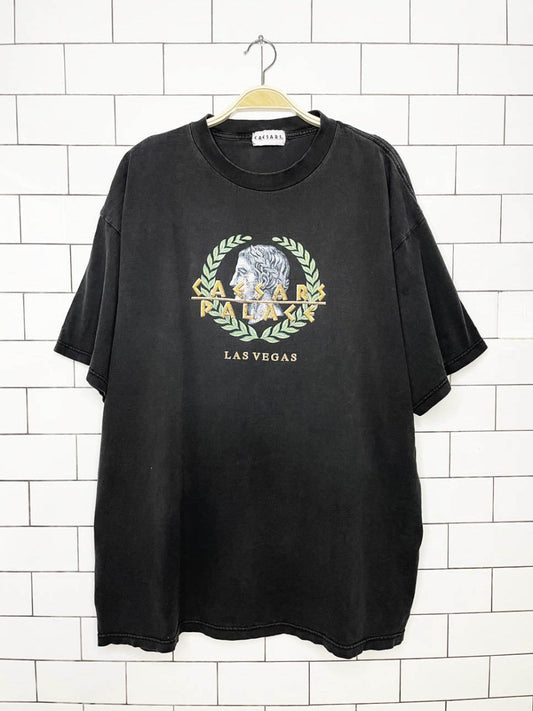 vintage 90s casears palace las vegas oversized graphic tee - good market thrift store
