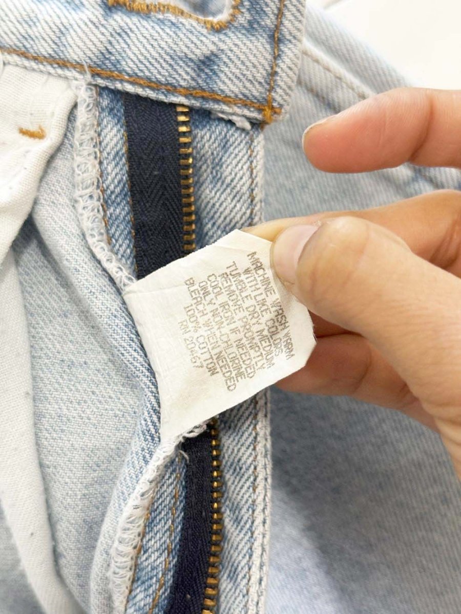 vintage 90s chic high rise long denim shorts | made in USA - good market thrift store