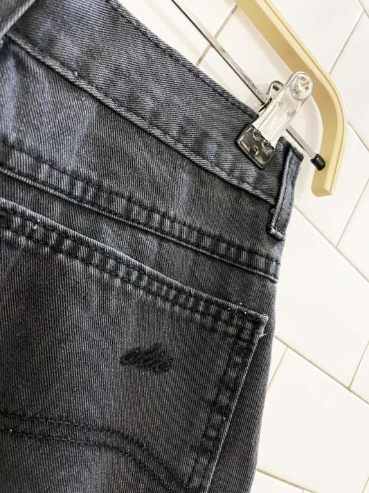 vintage 90s chic high rise long denim shorts | made in USA - good market thrift store