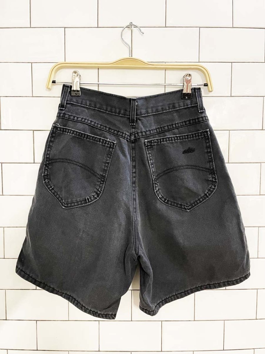 vintage 90s chic high rise long denim shorts | made in USA - good market thrift store