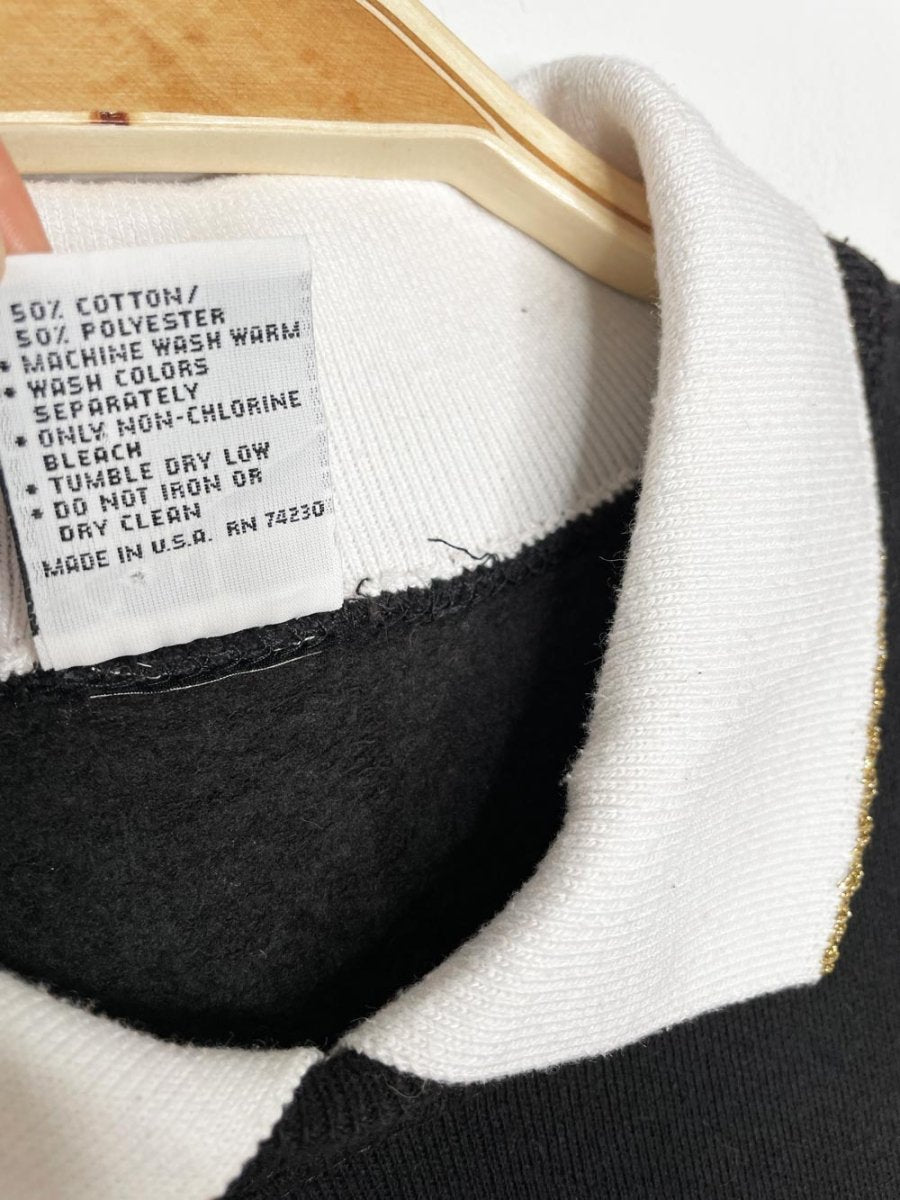 vintage 90s christmas cat collared sweatshirt | made in USA - good market thrift store