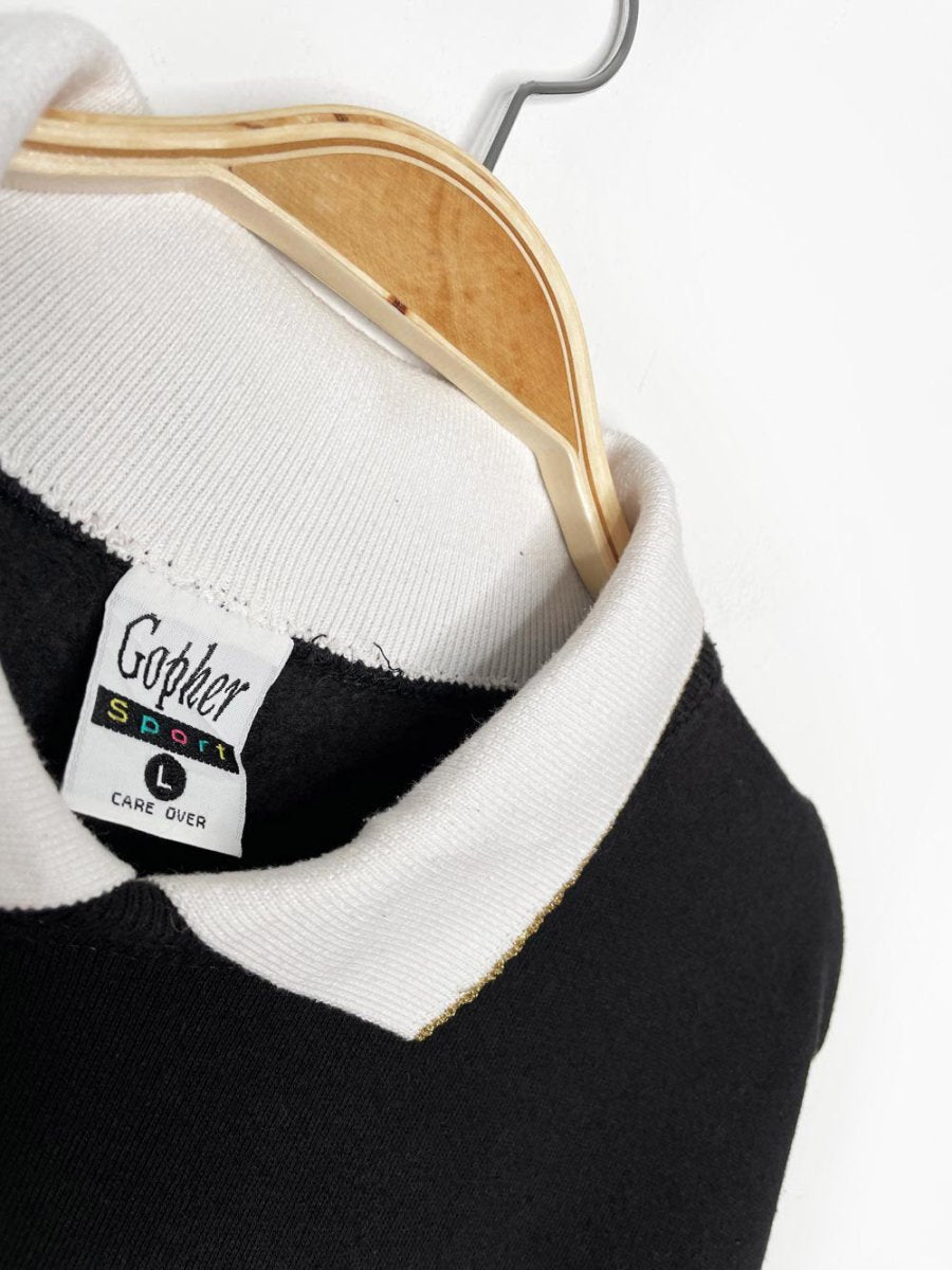 vintage 90s christmas cat collared sweatshirt | made in USA - good market thrift store