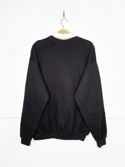 vintage 90s christmas cat collared sweatshirt | made in USA - good market thrift store