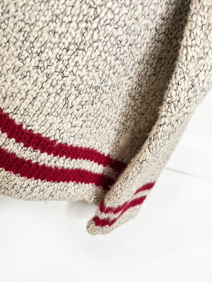 vintage 90s christopher & banks hand - embroidered snowman sweater - good market thrift store