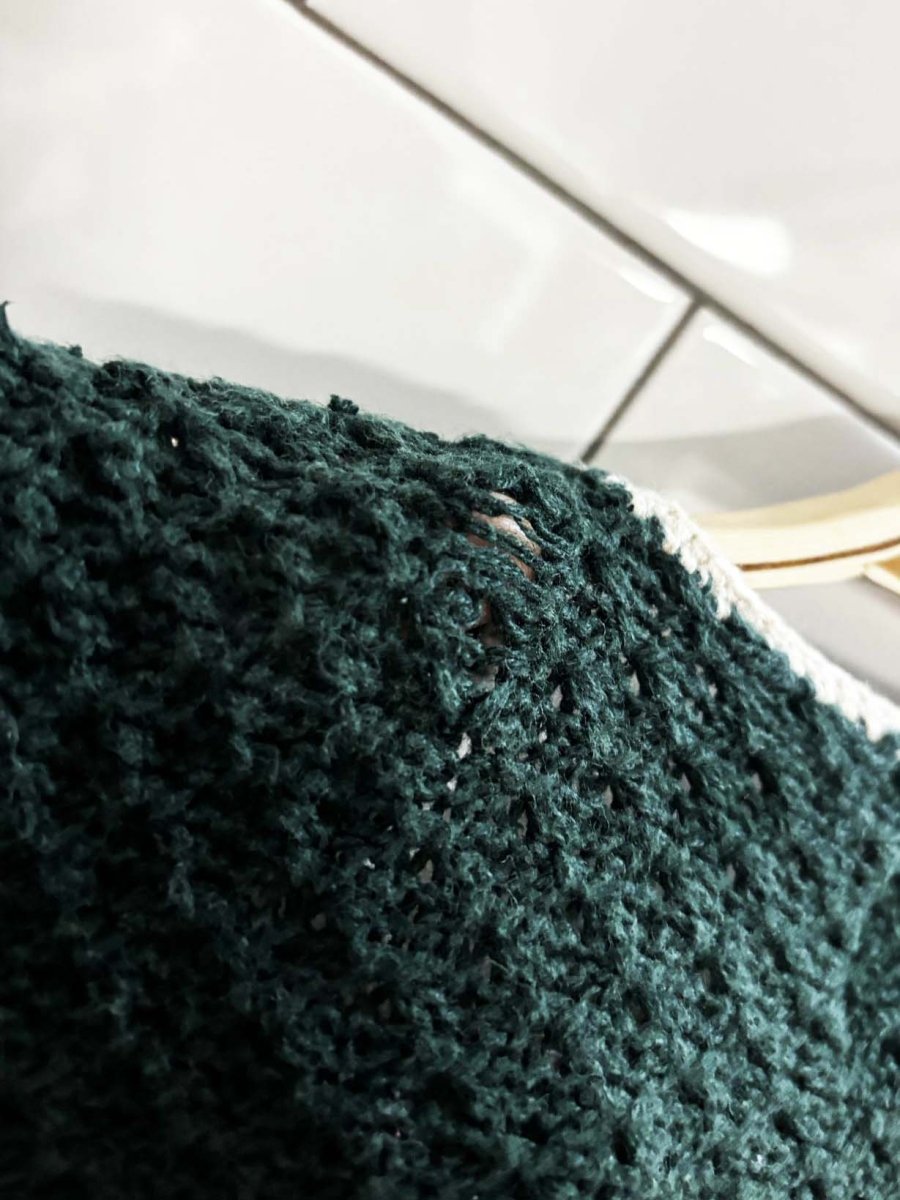 vintage 90s christopher & banks hand - knit argyle sweater vest - good market thrift store