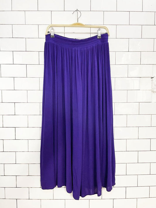 vintage 90s ci siamo flowy crinkle boho maxi skirt | made in USA - good market thrift store