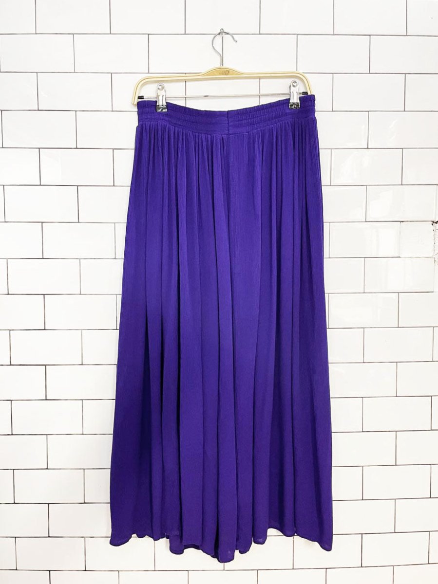 vintage 90s ci siamo flowy crinkle boho maxi skirt | made in USA - good market thrift store