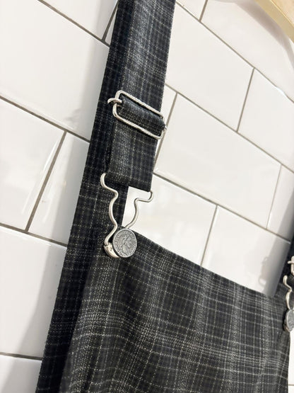 vintage 90s classique collections plaid overall dress - good market thrift store