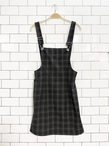 vintage 90s classique collections plaid overall dress - good market thrift store