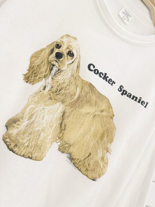 vintage 90s cocker spaniel graphic sweatshirt | made in Canada - good market thrift store