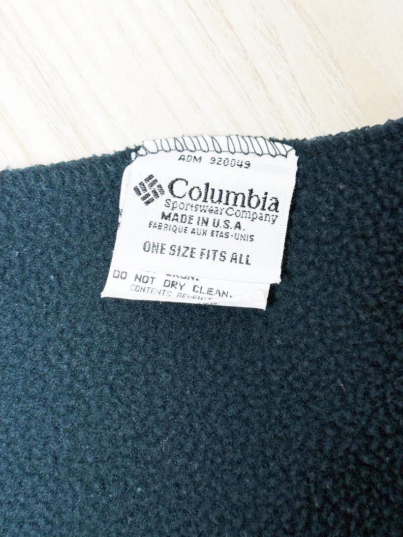 vintage 90s columbia sportswear fleece scarf | made in USA - good market thrift store