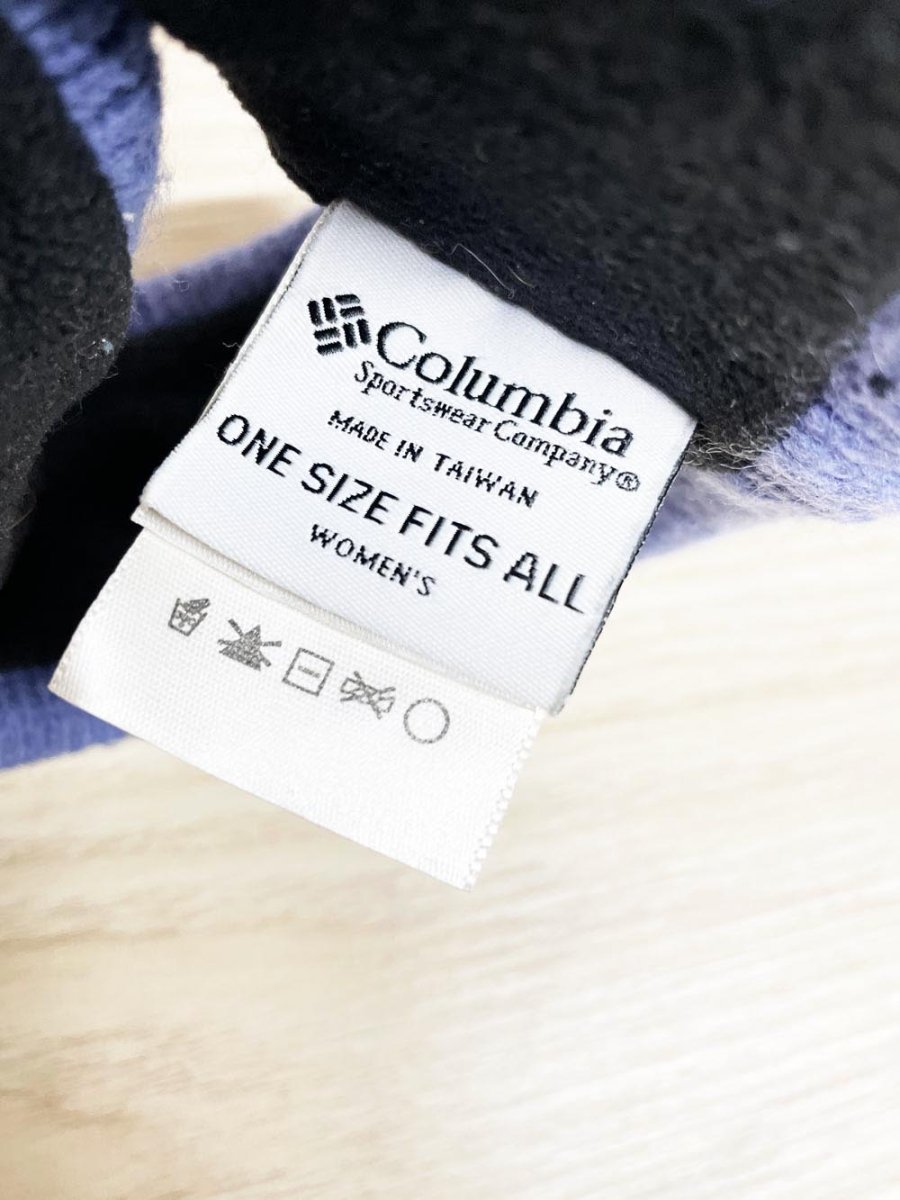 vintage 90s columbia wool - blend nordic knit headband - good market thrift store