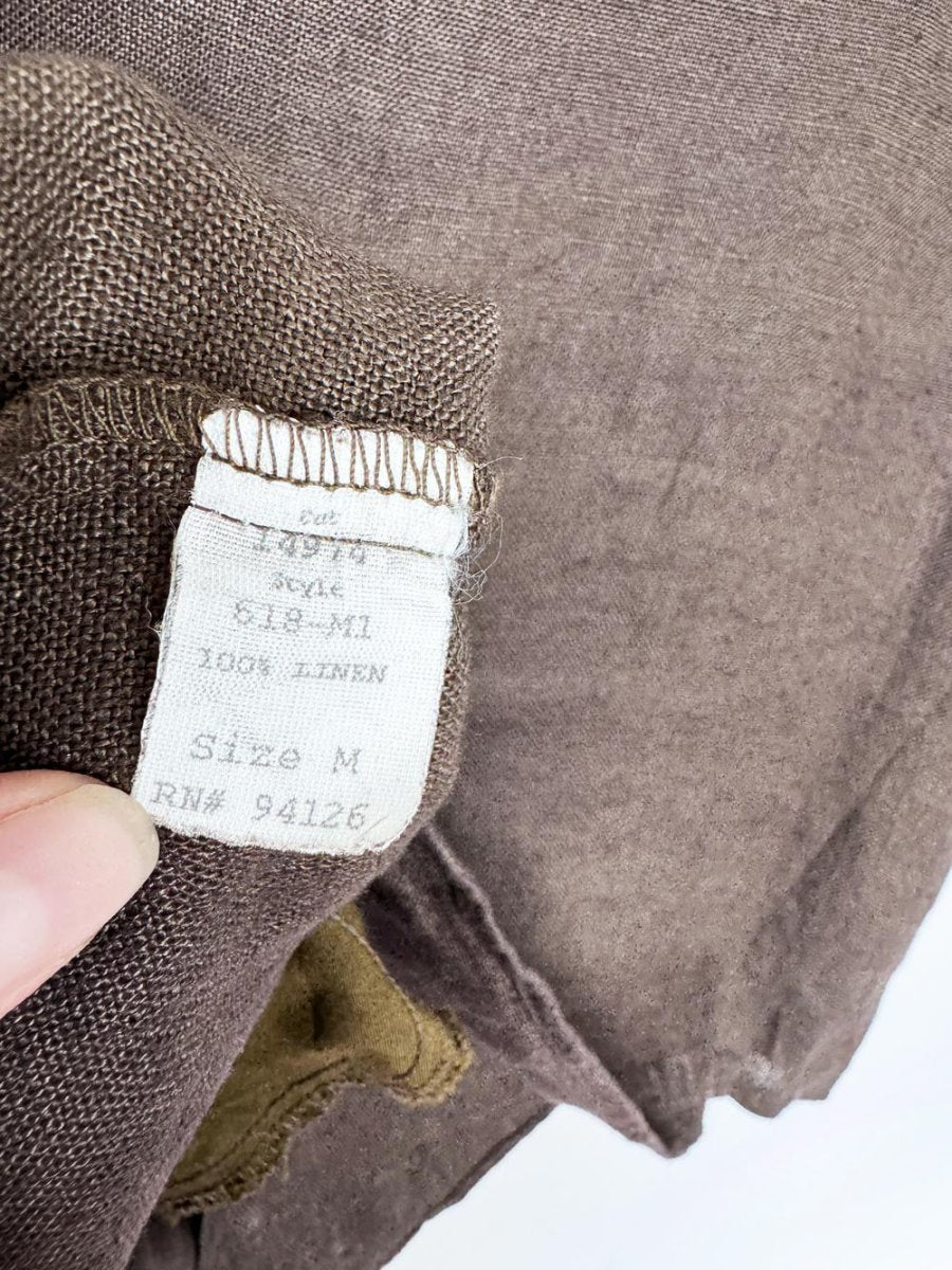 vintage 90s cp shades san francisco 100% linen vest top - good market thrift store