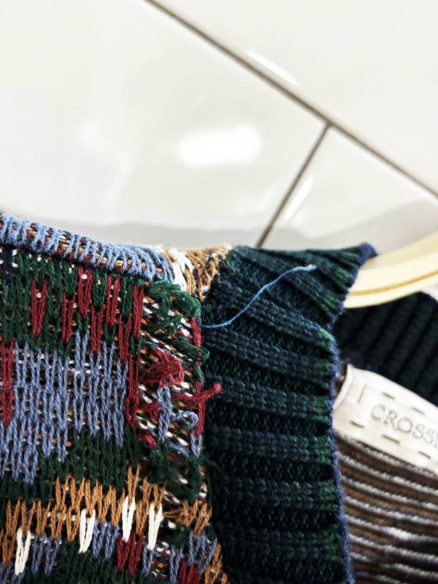 vintage 90s crossings golfers knit sweater - good market thrift store