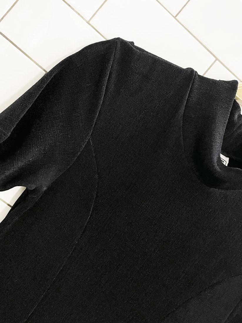 vintage 90s CTME slinky mock neck mini dress - good market thrift store