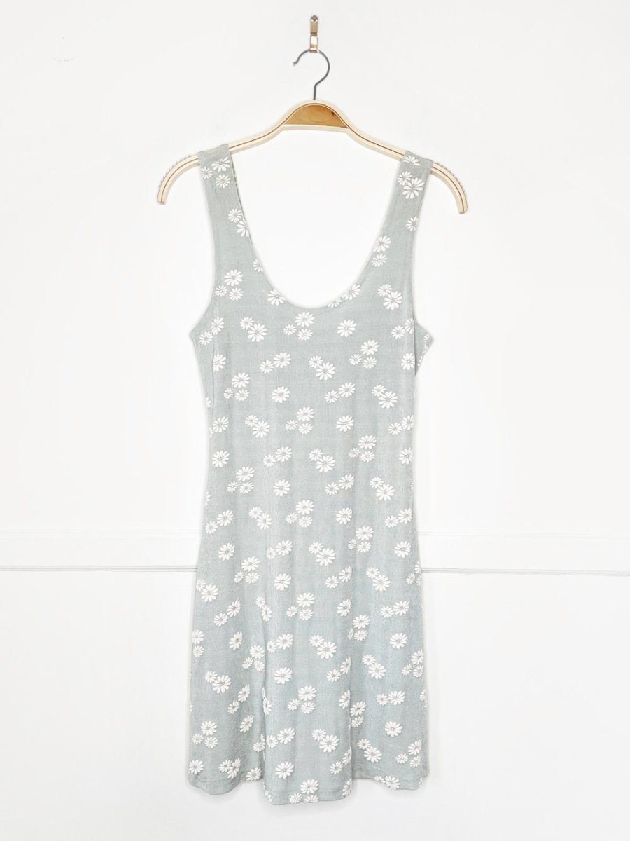 vintage 90s daisy stretch slinky mini dress - good market thrift store