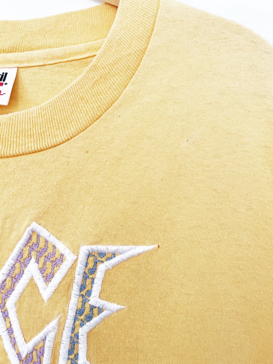 vintage 90s dance embroidered tee | anvil made in USA - good market thrift store
