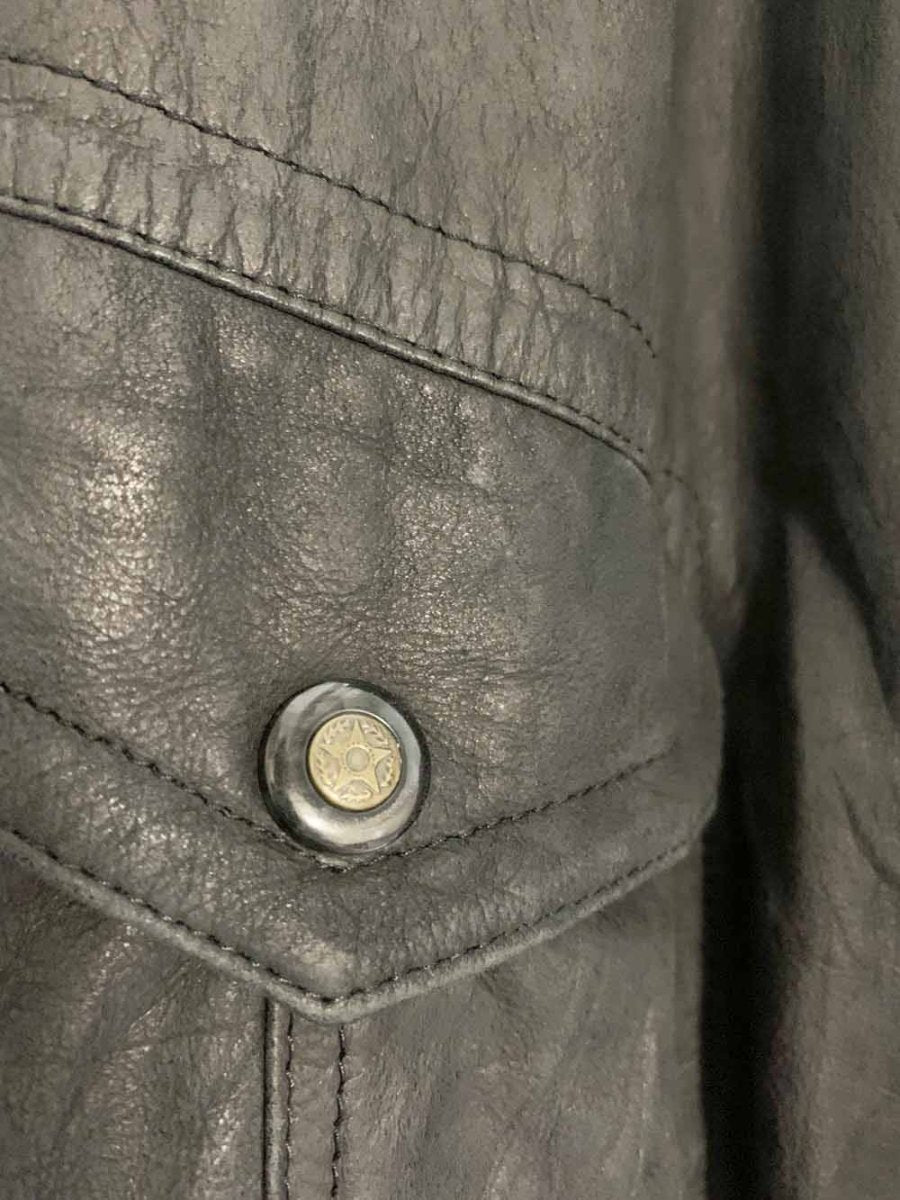 vintage 90s danier sport brushed leather bomber jacket - good market thrift store