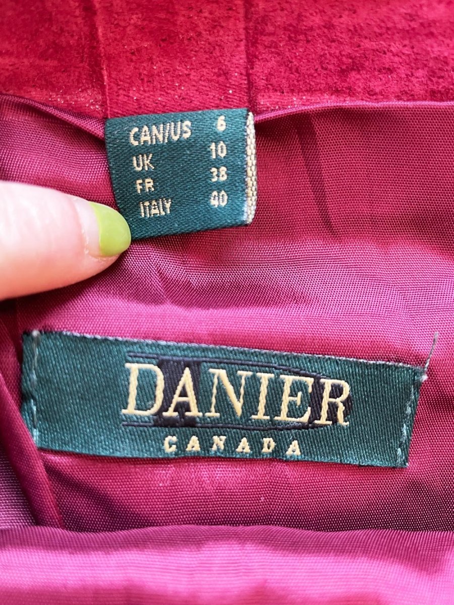 vintage 90s danier suede maxi skirt | leather - good market thrift store
