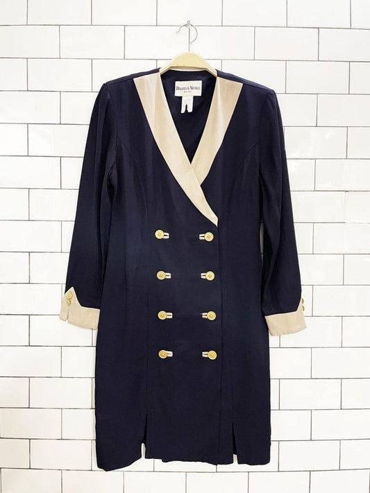 vintage 90s danny & nicole double breasted blazer dress | made in USA - good market thrift store