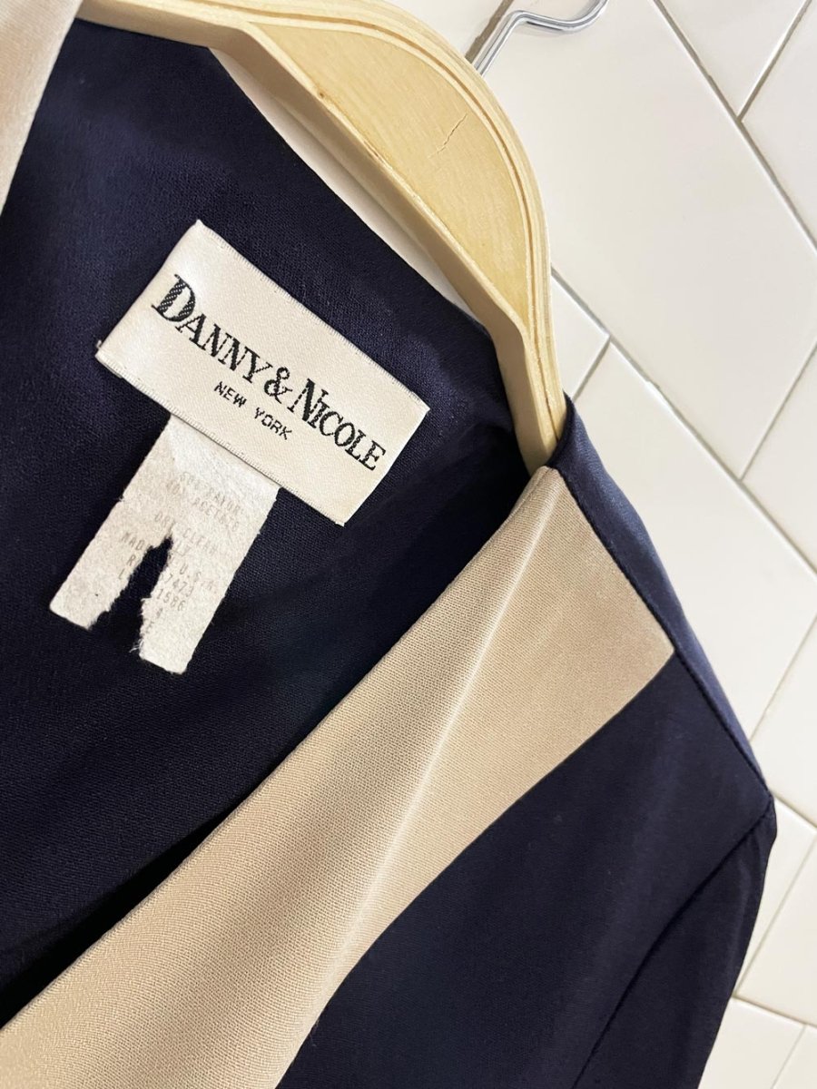 vintage 90s danny & nicole double breasted blazer dress | made in USA - good market thrift store
