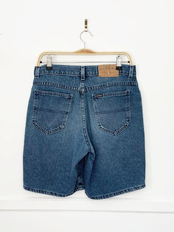 vintage 90s denim riders long denim shorts | made in USA - good market thrift store