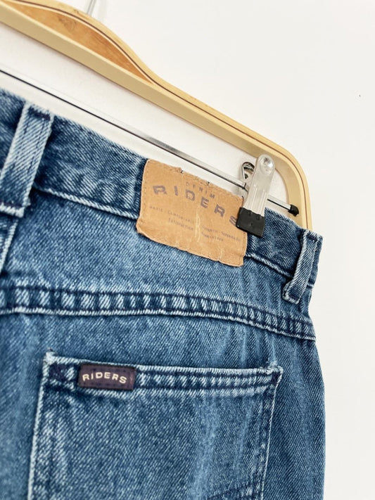 vintage 90s denim riders long denim shorts | made in USA - good market thrift store