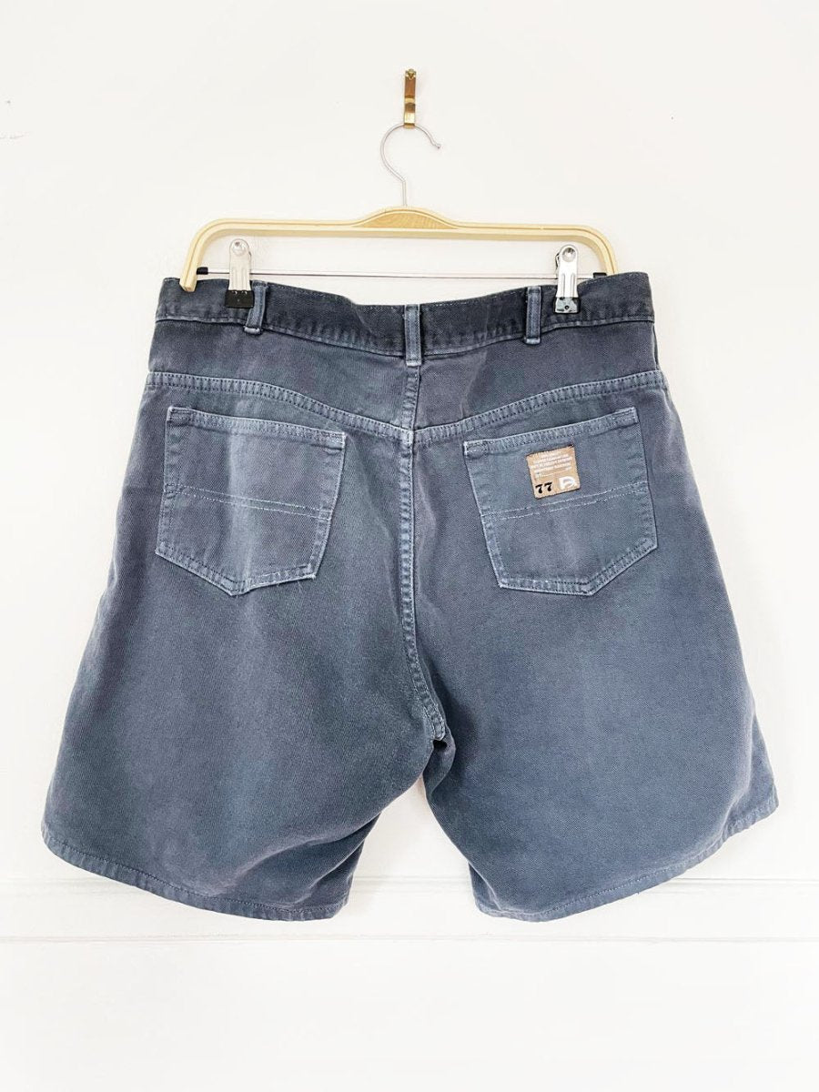 vintage 90s denver hayes distressed long denim shorts - good market thrift store