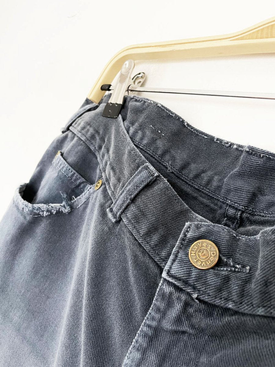 vintage 90s denver hayes distressed long denim shorts - good market thrift store