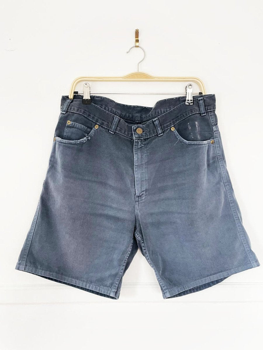 vintage 90s denver hayes distressed long denim shorts - good market thrift store