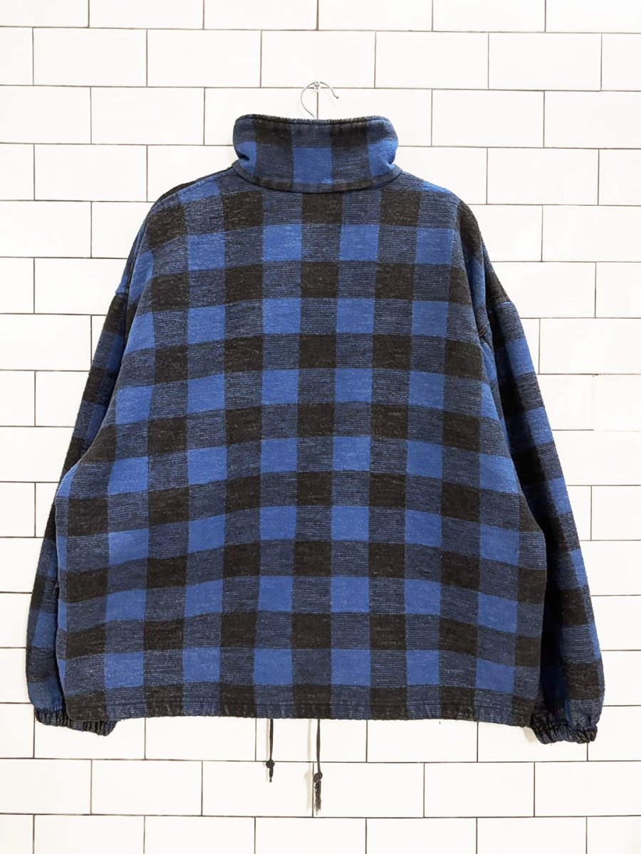 vintage 90s dickies flannel zip up jacket - good market thrift store