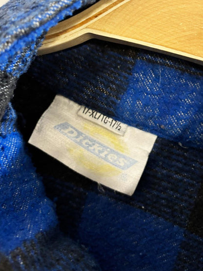 vintage 90s dickies flannel zip up jacket - good market thrift store