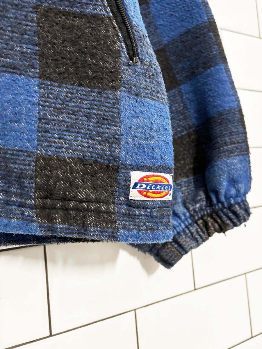 vintage 90s dickies flannel zip up jacket - good market thrift store