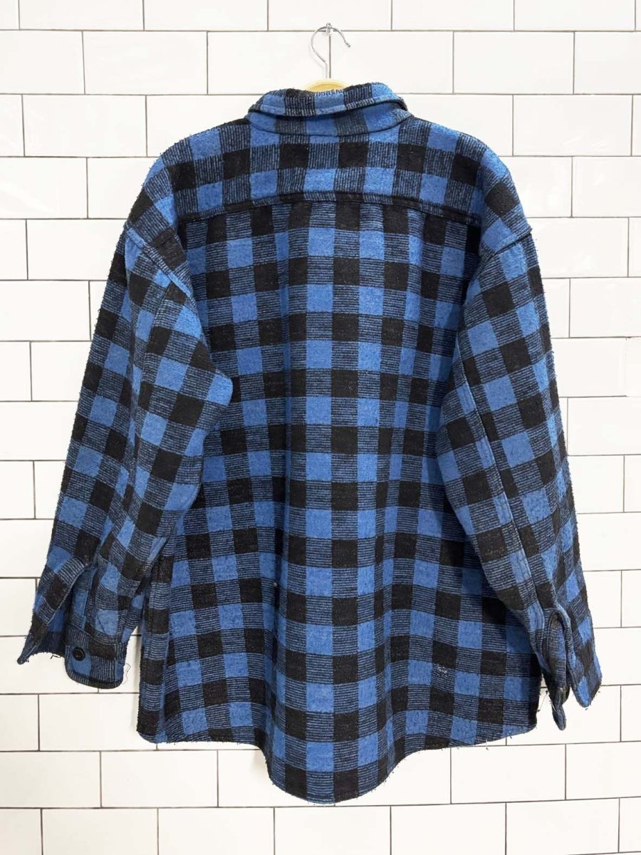 vintage 90s dickies two pocket flannel shirt jacket - good market thrift store