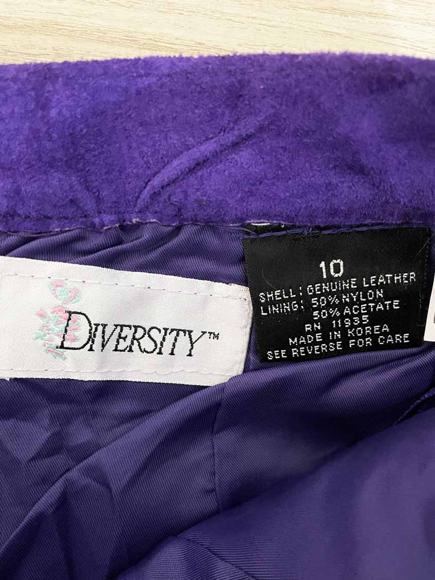 vintage 90s diversity suede midi skirt | leather - good market thrift store