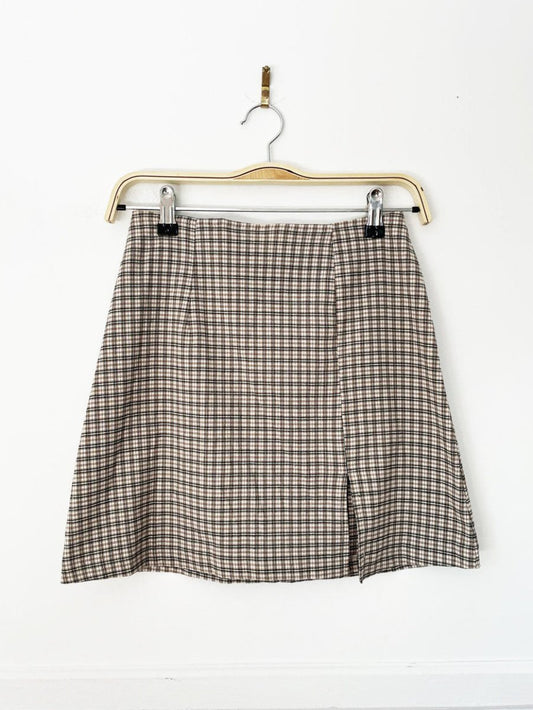 vintage 90s dynamite sport plaid mini skirt | made in canada - good market thrift store