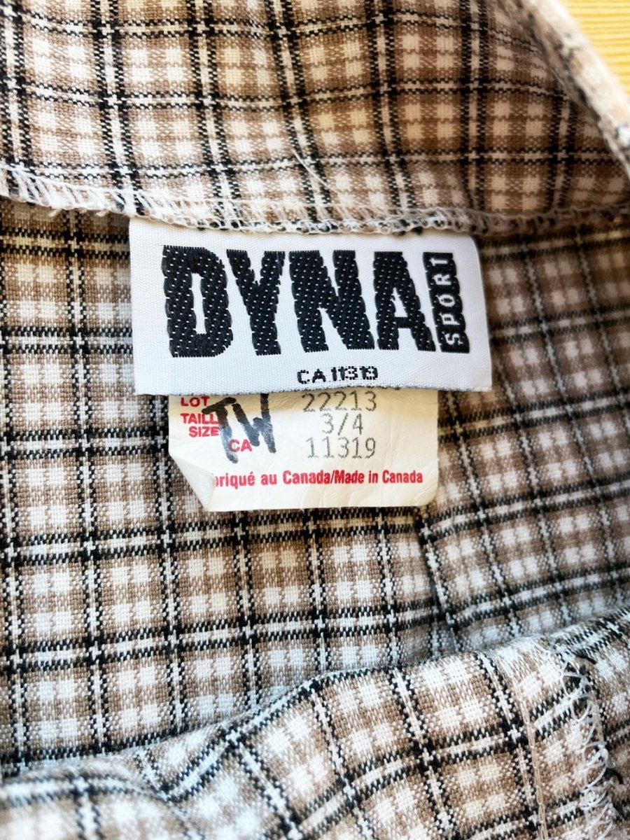 vintage 90s dynamite sport plaid mini skirt | made in canada - good market thrift store