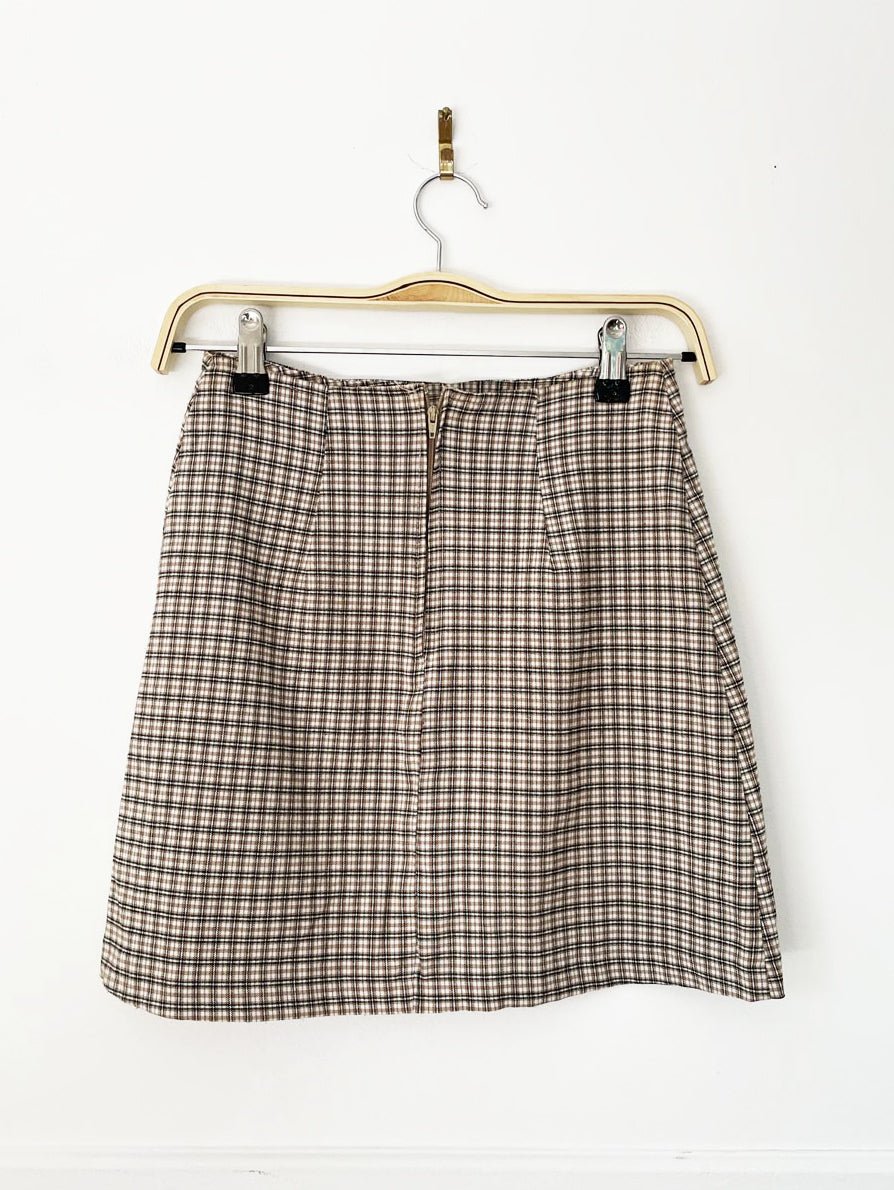 vintage 90s dynamite sport plaid mini skirt | made in canada - good market thrift store
