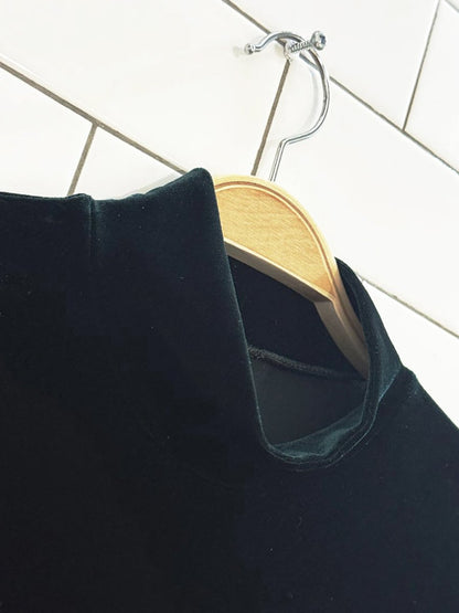 vintage 90s east west clothing co. velvet mock neck maxi dress - good market thrift store