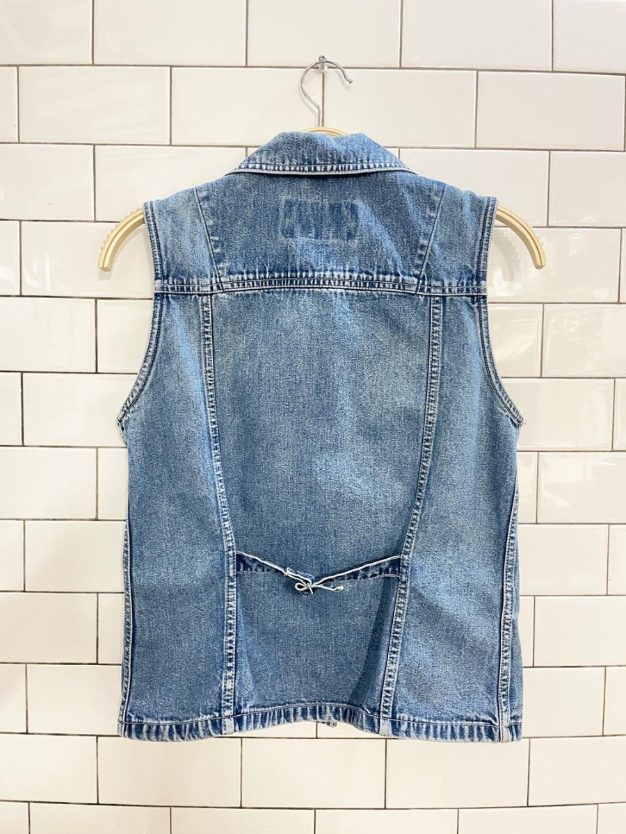 vintage 90s eddie bauer denim vest top - good market thrift store