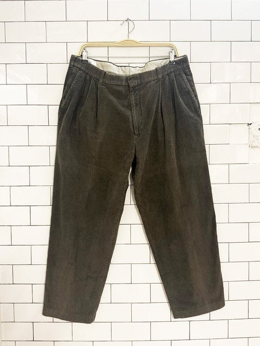 vintage 90s efino chunky cord trousers | made in Canada - good market thrift store