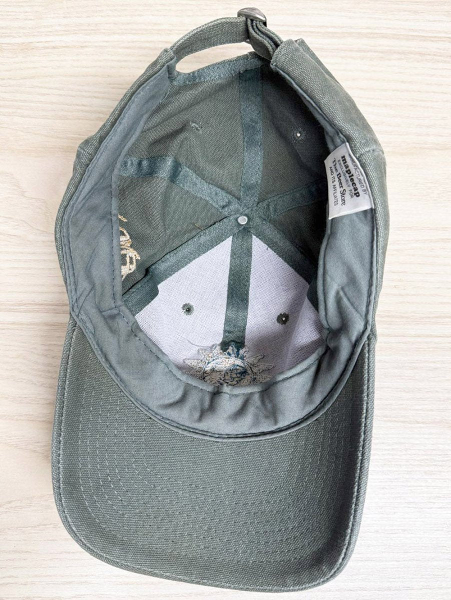 vintage 90s embroidered sun baseball cap | maplecap | hempen gold - good market thrift store